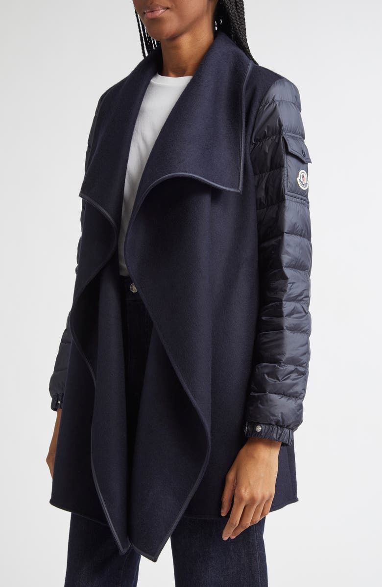 Moncler Archivio DNA Cape Jacket, Alternate, color, Blue
