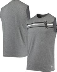 New Era Men's New Era Heathered Gray Chicago White Sox Muscle Tank Top