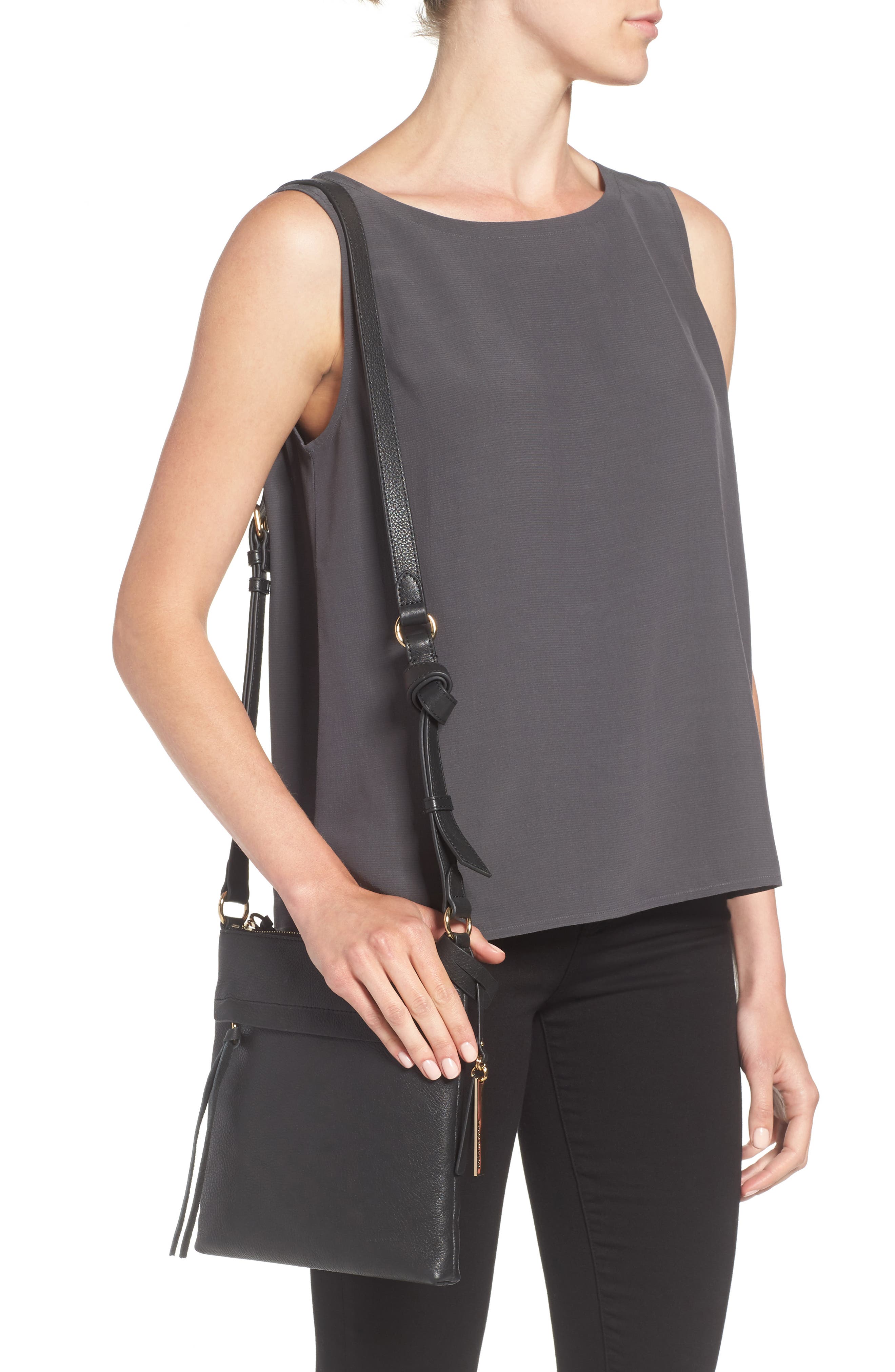 Vince Camuto Felax Leather Crossbody Bag, Alternate, color, 