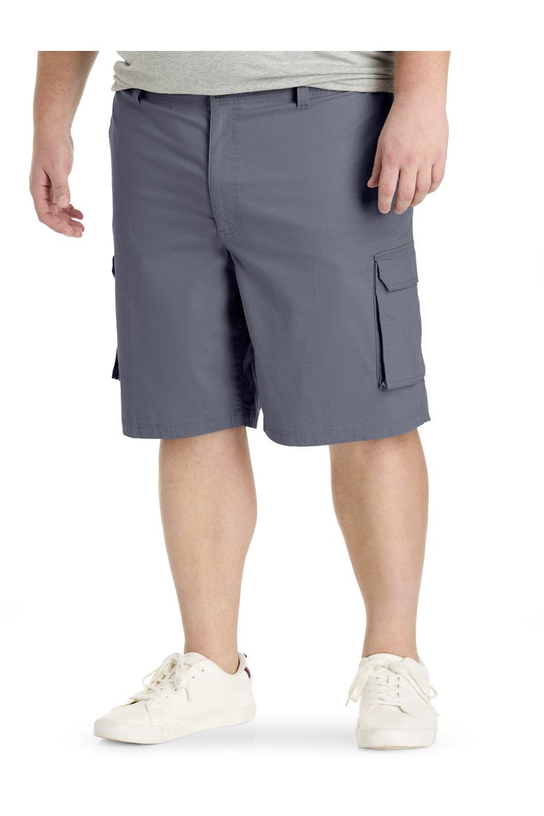 Big & Tall Stretch Ripstop Cargo Shorts, Main, color, GREY