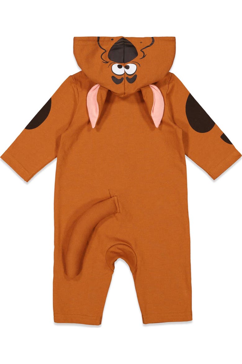 Scooby Doo Hooded Coverall, Alternate, color, Scooby Detail Brown