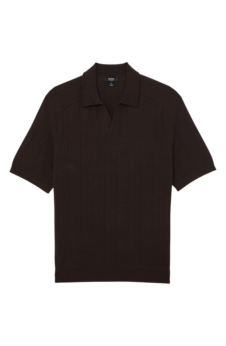 Reiss Chelmsford Polo, Alternate, color, Chocolate Brown