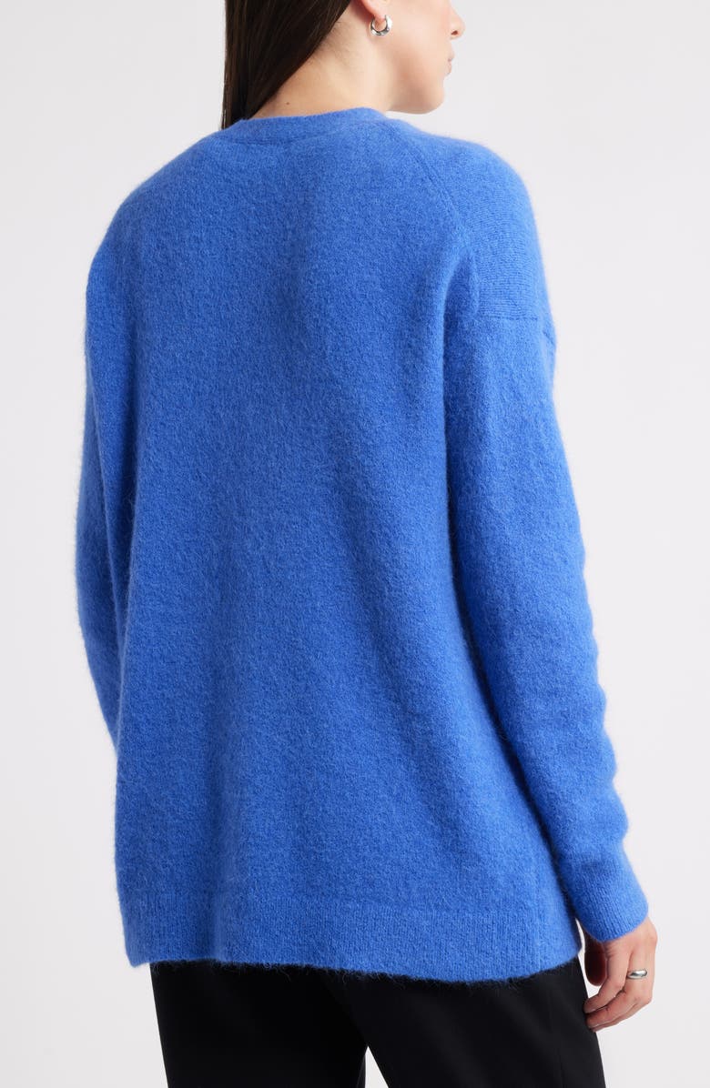 Caslon<sup>®</sup> Alpaca Blend Cardigan, Alternate, color, Blue Dazzle