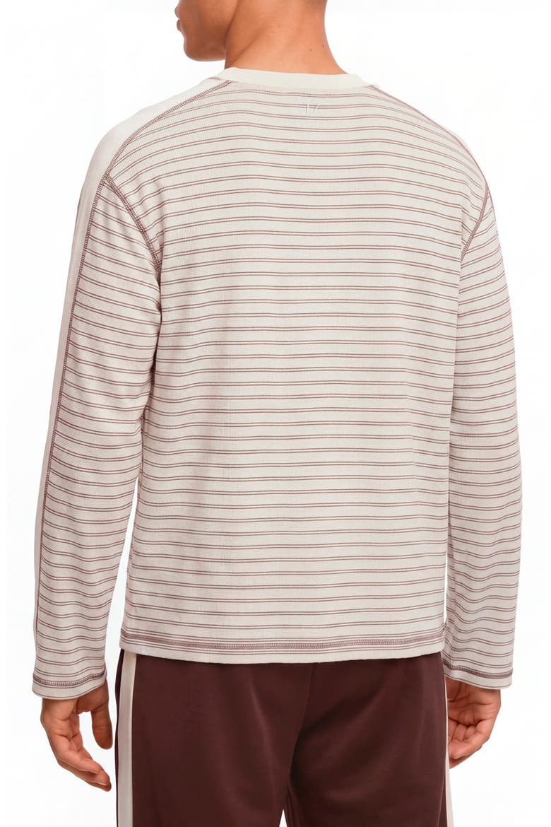 T7 Stripe Long Sleeve T-Shirt, Alternate, color, WARM WHITE HEATHER