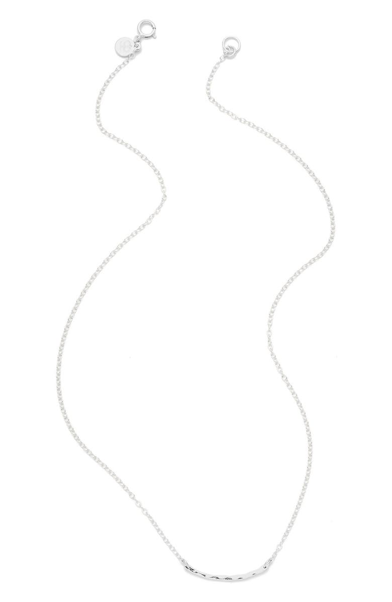 gorjana 'Taner' Bar Mini Pendant Necklace, Alternate, color, 