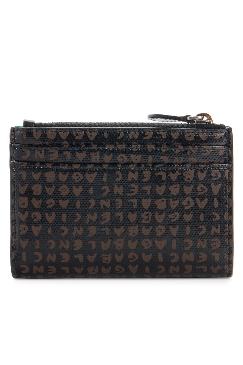 Snob Allover Logo Coated Canvas Bifold Wallet, Alternate, color, AMARANTH