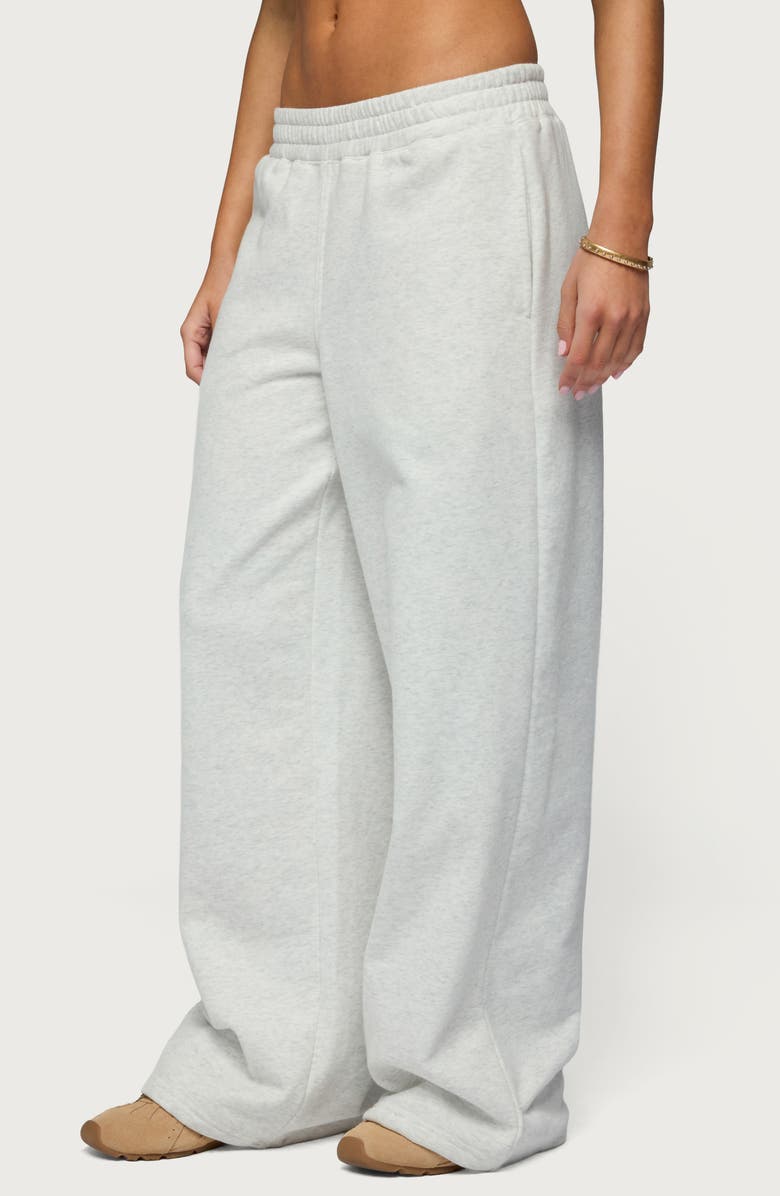 EDIKTED Jacie Wide Leg Sweatpants, Alternate, color, 