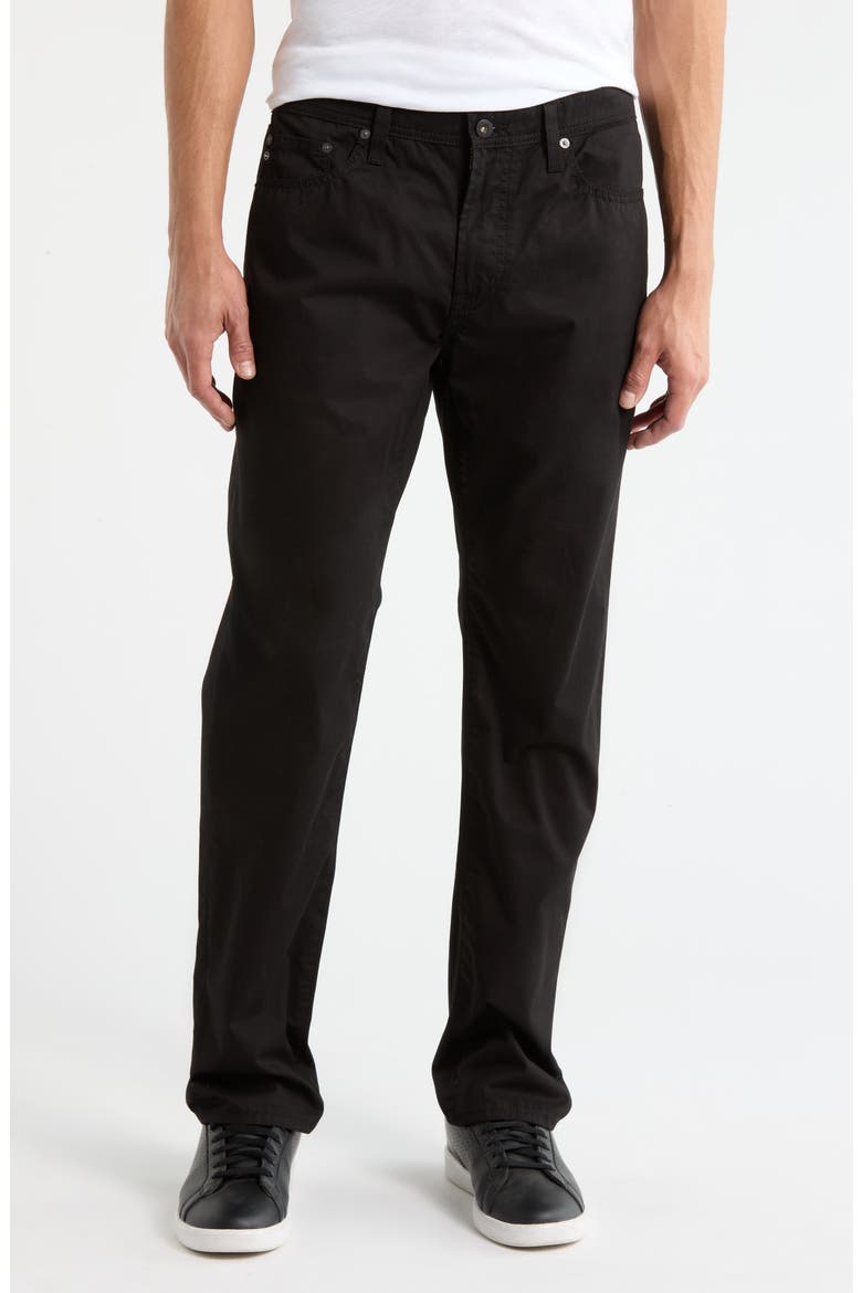 Everett Slim Straight Leg Jeans, Main, color, TRUE BLACK