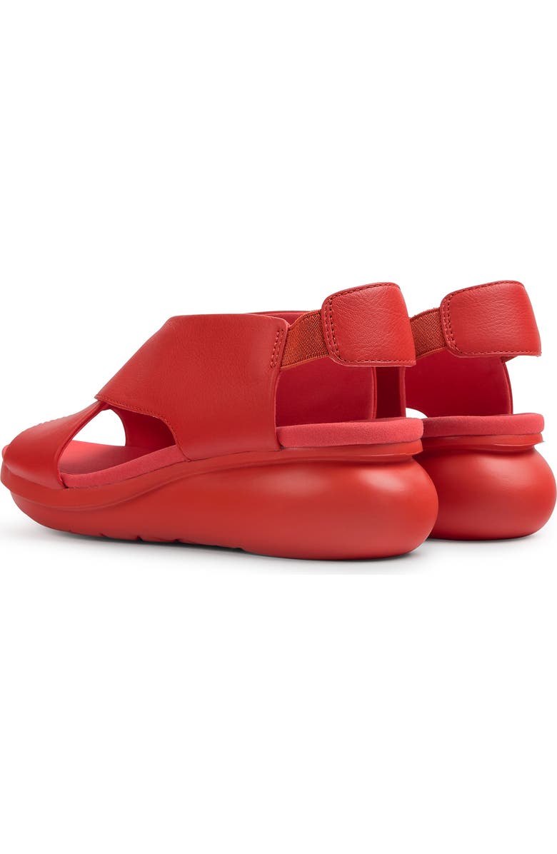 Camper Balloon Slingback Wedge Sandal, Alternate, color, Bright Red