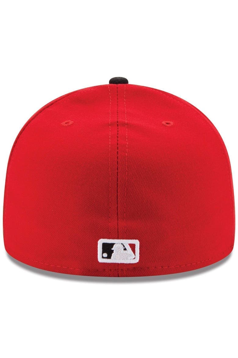 Men's New Era Red/Black Cincinnati Reds Road Authentic Collection On-Field 59FIFTY Fitted Hat, Alternate, color, RED