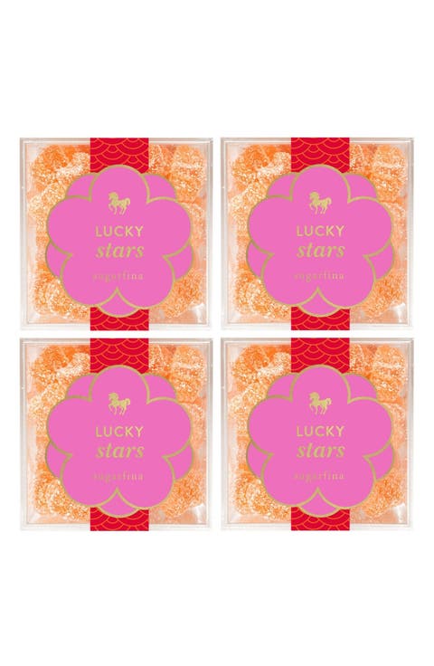 Lunar New Year Set of 4 Lucky Stars Candy Cubes