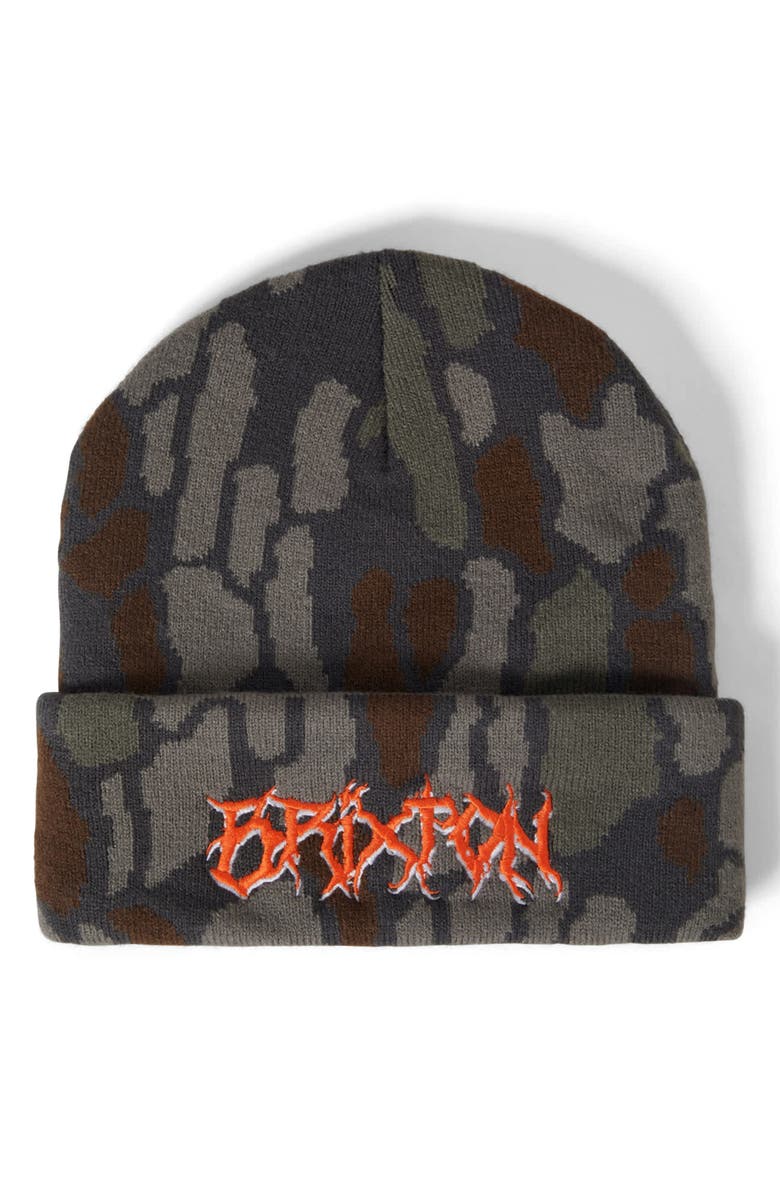 Brixton Void Hunter Watch Cap Beanie, Main, color, Bark Camo