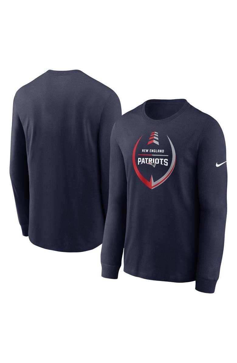 Nike Men's Nike Navy New England Patriots Icon Legend Long Sleeve T-Shirt, Main, color,