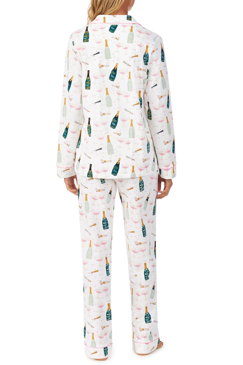 BedHead Cheers Print Classic Pajamas, Alternate, color, CHEERS