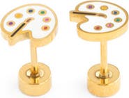 Pip Pop Paint Palette Stud Earrings