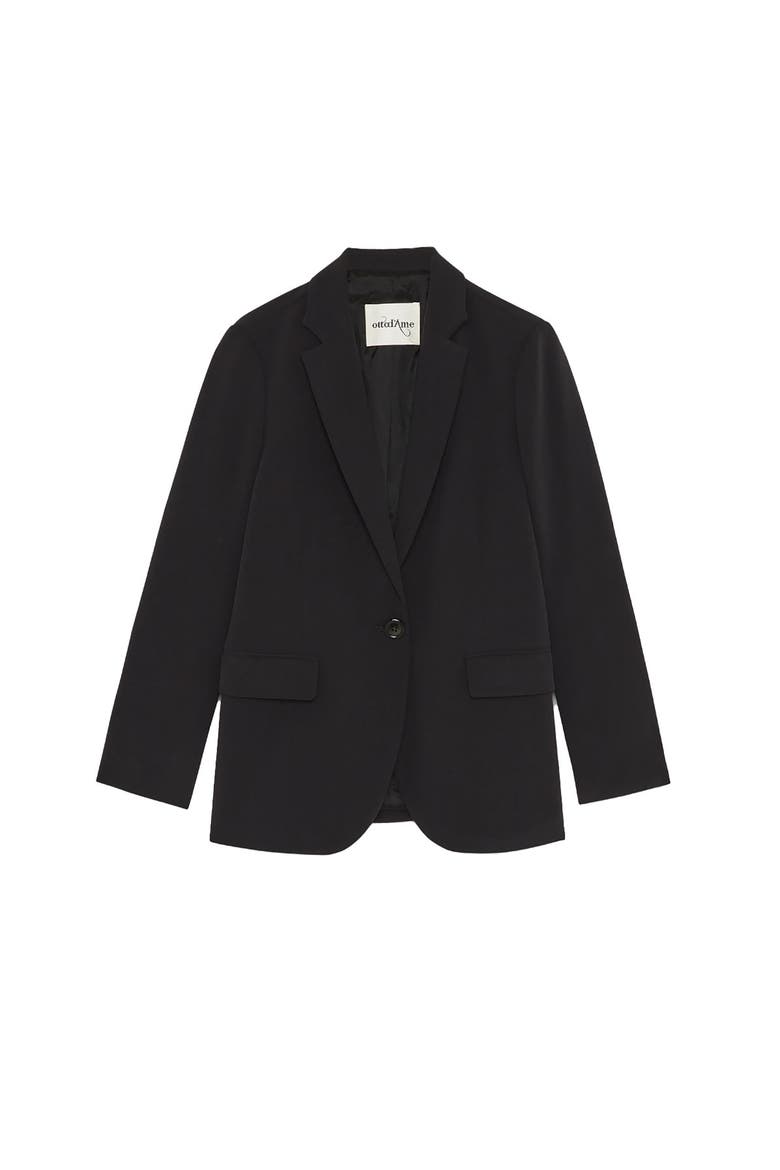 Classic Tailored Blazer, Alternate, color, Black
