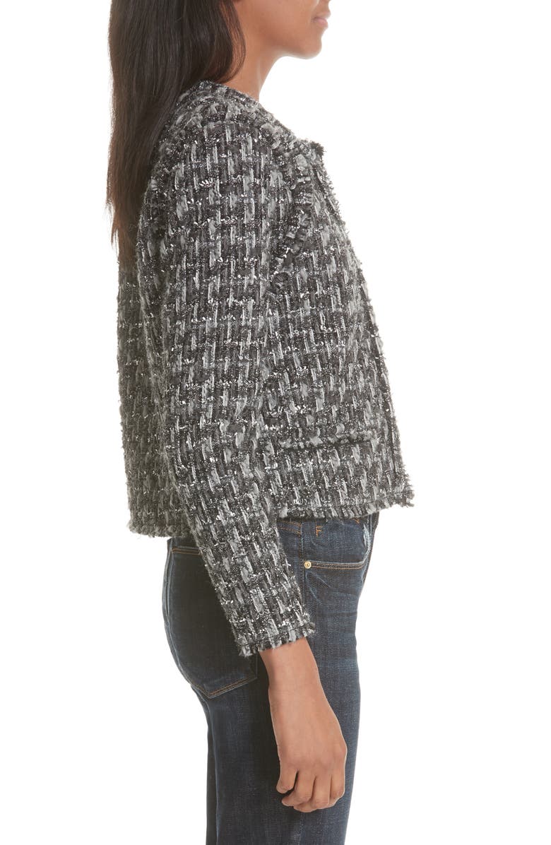 IRO Metallic Tweed Jacket, Alternate, color,