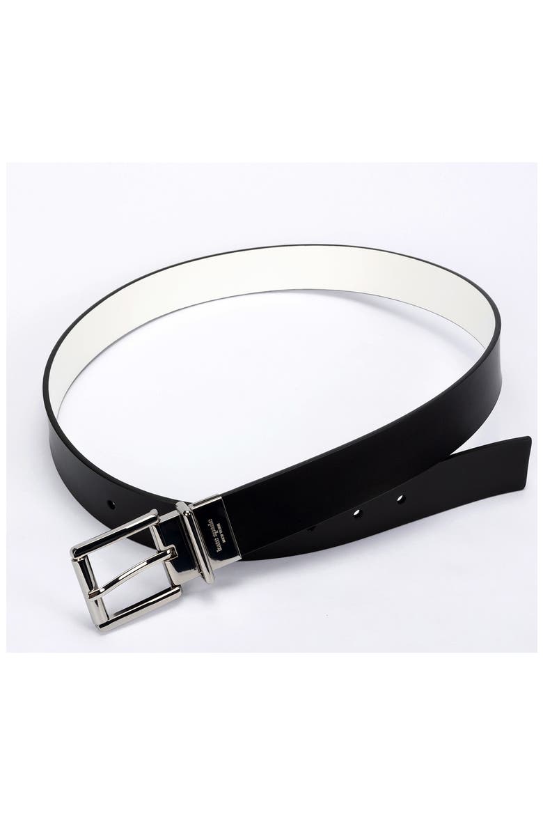 reversible belt, Alternate, color, BLACK / NICKLE