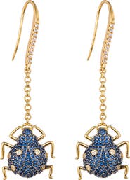 EYE CANDY LOS ANGELES Lexy Beetle Drop Earrings