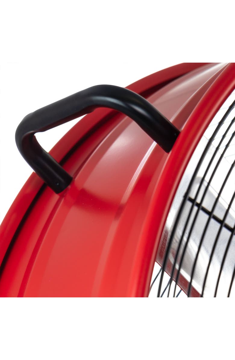 Vie Air 24 Inch Commercial Floor Drum Fan, Alternate, color, Red