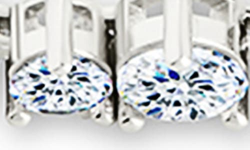 Sterling Forever Tatum Graduated Cubic Zirconia Tennis Bracelet In Metallic