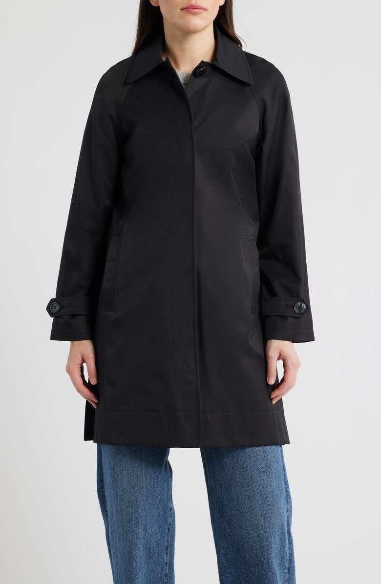 Sam Edelman Mac Single Breasted Coat, Alternate, color, Black