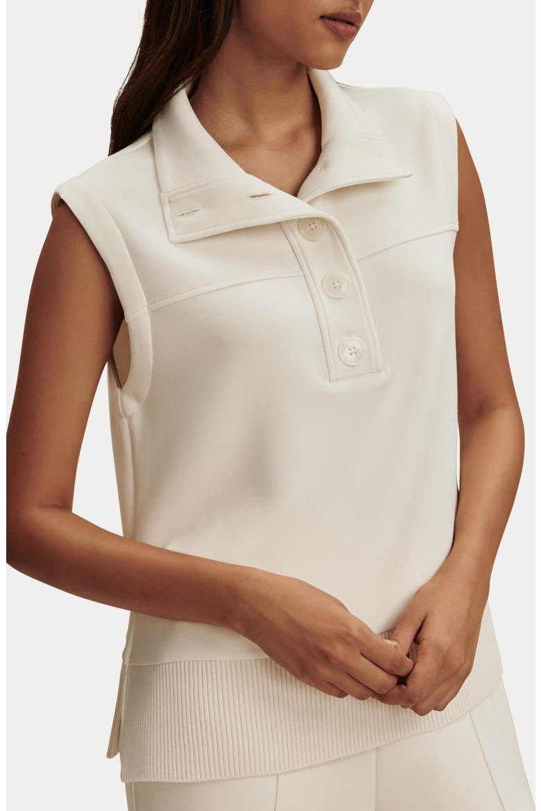 Conall Half Button Sleeveless Top, Main, color, PRISTINE