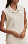 Varley Conall Half Button Sleeveless Top