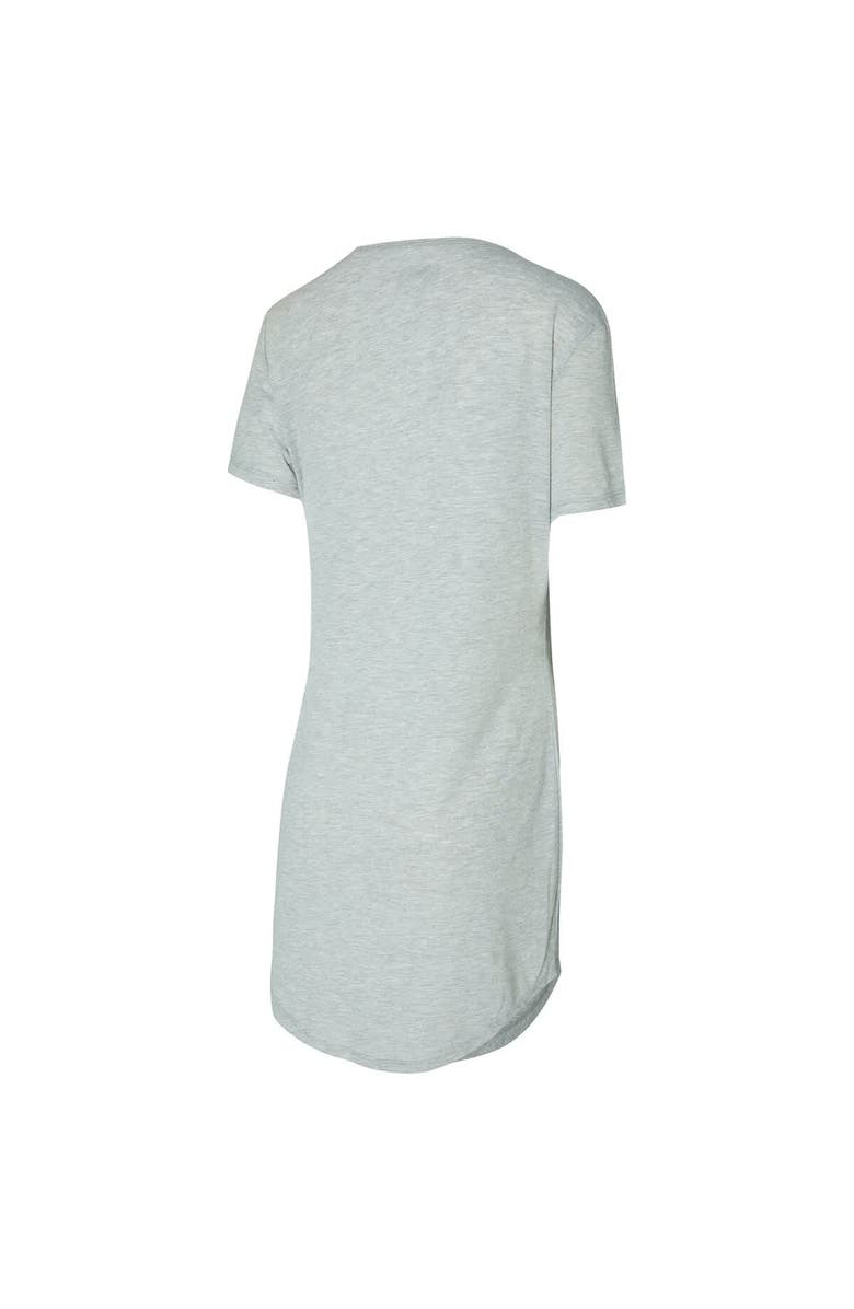 CONCEPTS SPORT Women's Concepts Sport Gray Chicago Bears Petition Knit Notch Neck Nightshirt, Alternate, color, Gray