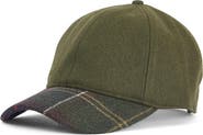 Barbour Roker Plaid Wool Blend Baseball Cap