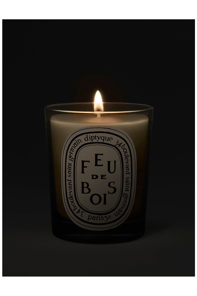 Feu de Bois (Fire Wood) Scented Candle, Alternate, color, CLEAR VESSEL