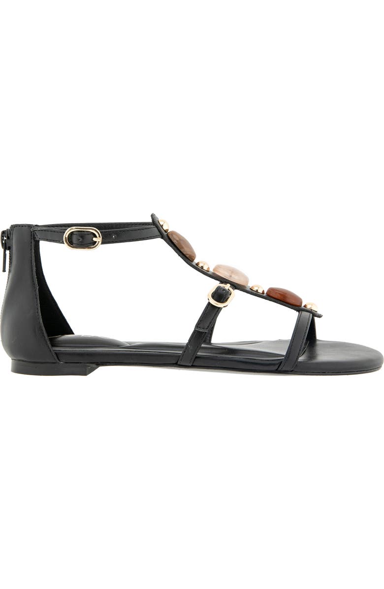 BCBGeneration Paulee T-Strap Sandal, Alternate, color, Black
