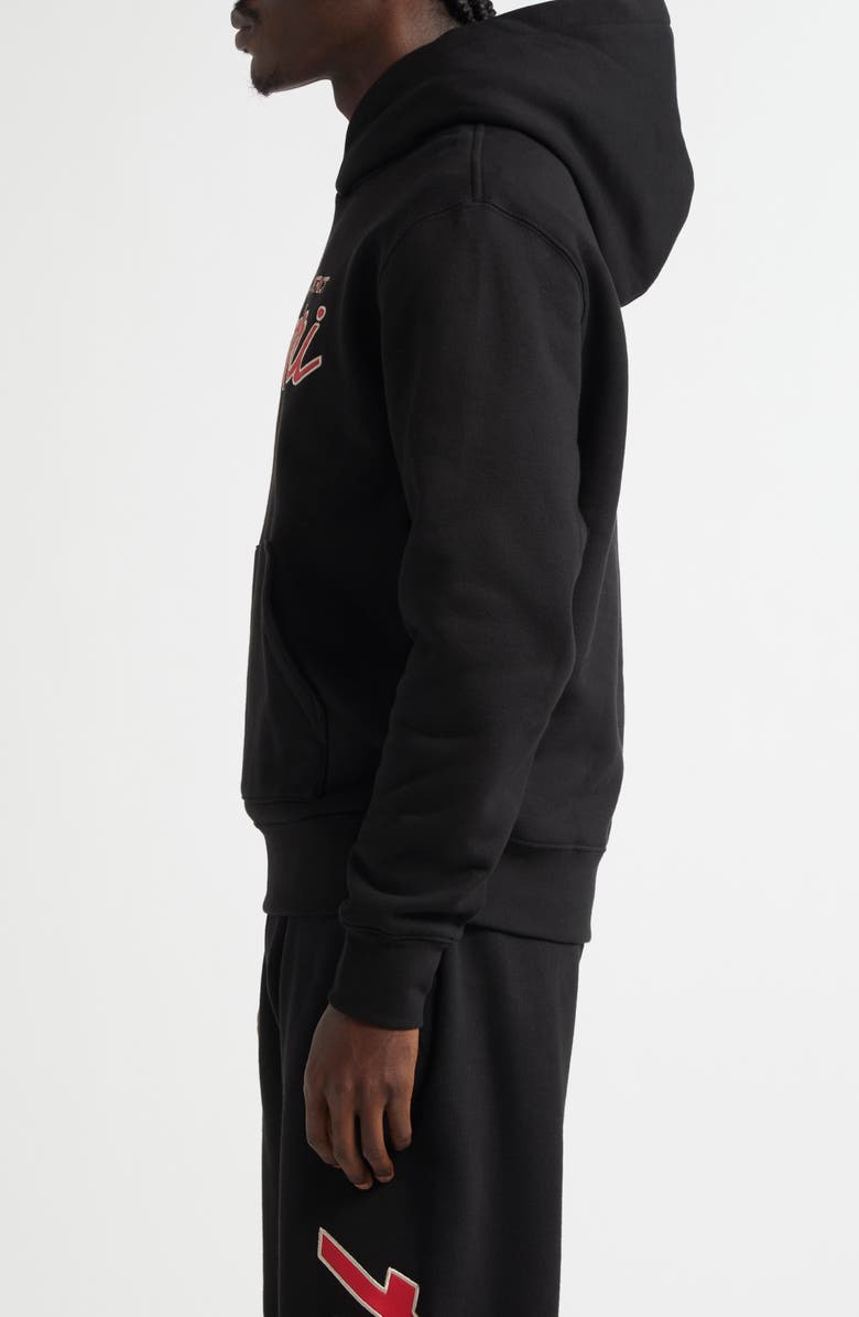 AMIRI City Logo Graphic Hoodie, Alternate, color, Black