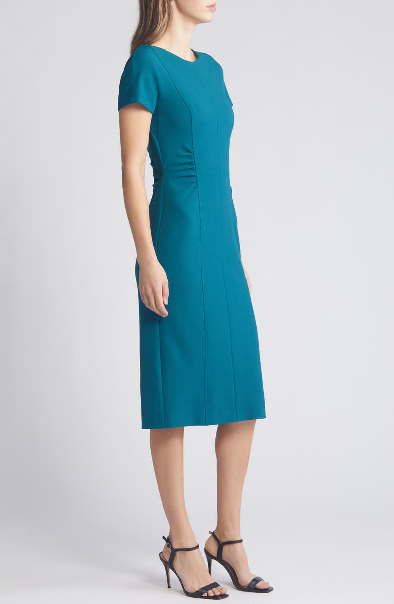 BOSS Dakela Ruched Sheath Dress, Alternate, color,