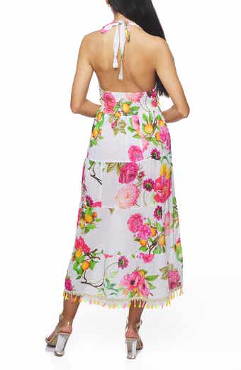 RANEES Halter Cotton Maxi Dress