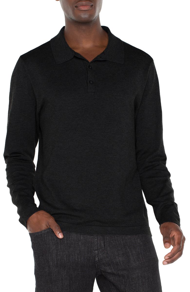 Liverpool Long Sleeve Polo Sweater, Main, color, 