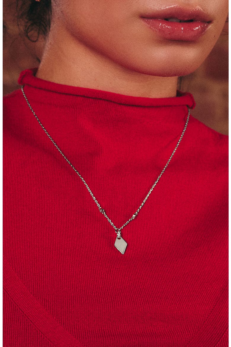 Louise Pendant, Alternate, color, SILVER
