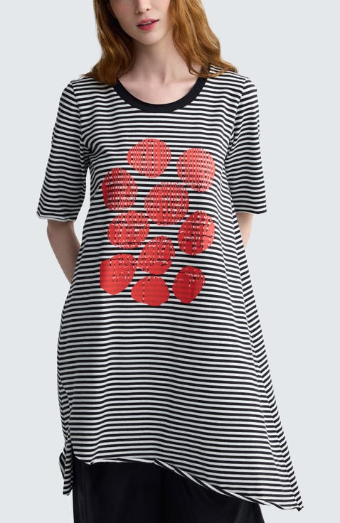 Zarael Striped Jersey Tunic