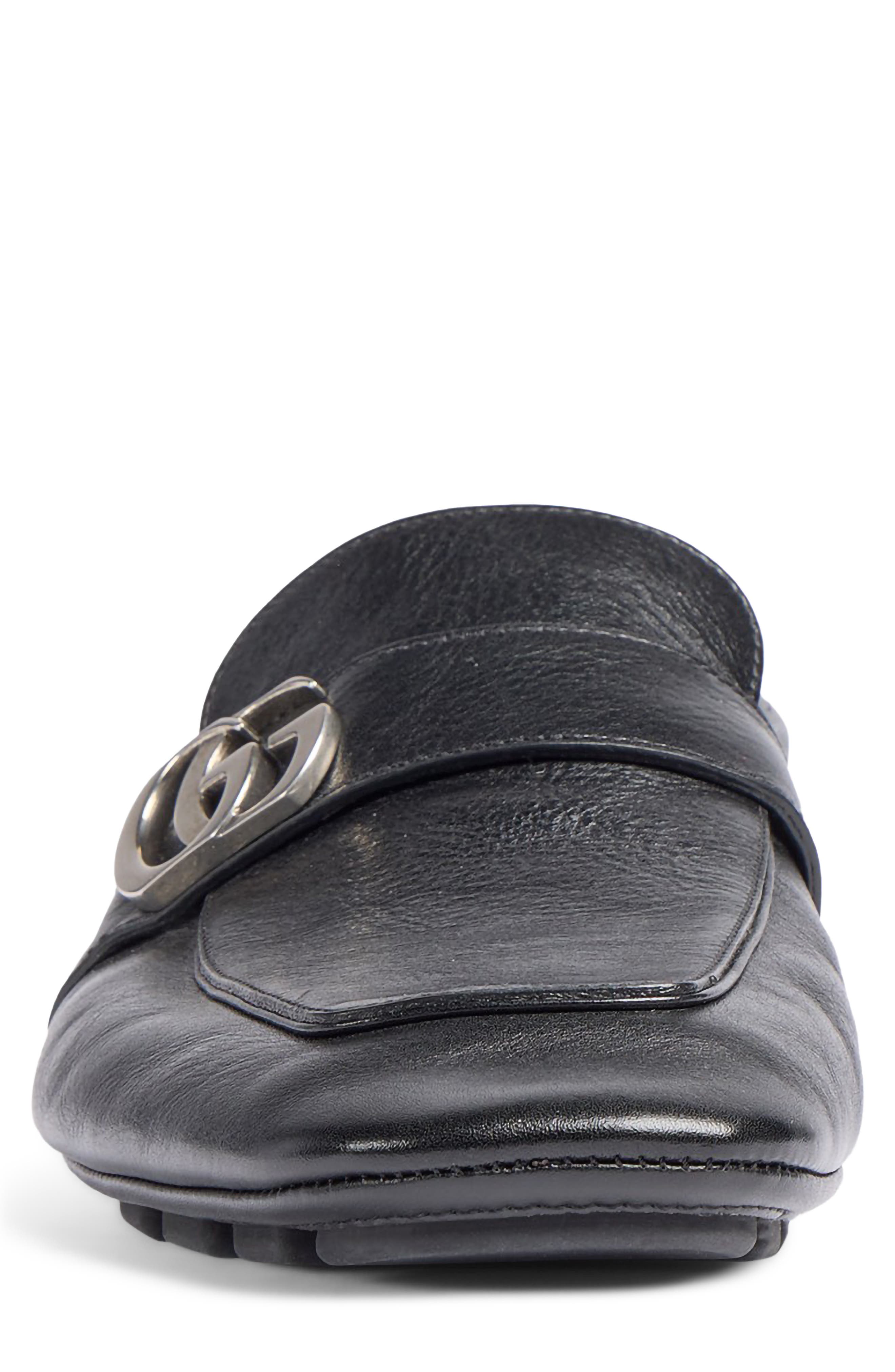 Gucci Victor Driving Loafer, Alternate, color, Black