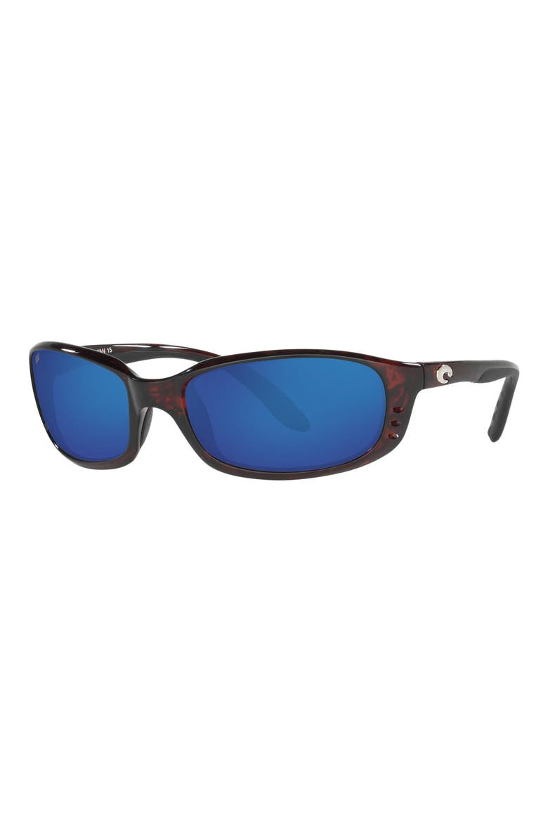 59mm Polarized Wraparound Sunglasses, Alternate, color, LIGHT TORT