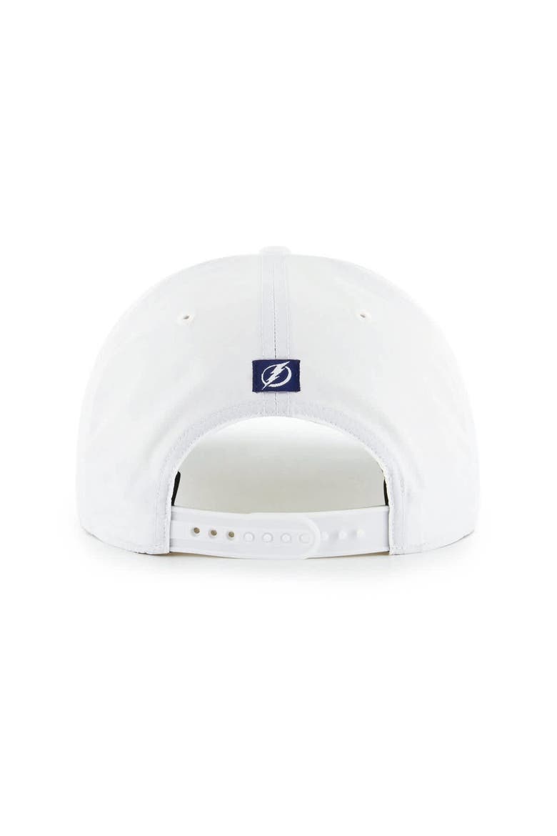 Men's '47  White Tampa Bay Lightning Downburst Hitch Adjustable Hat, Alternate, color, White