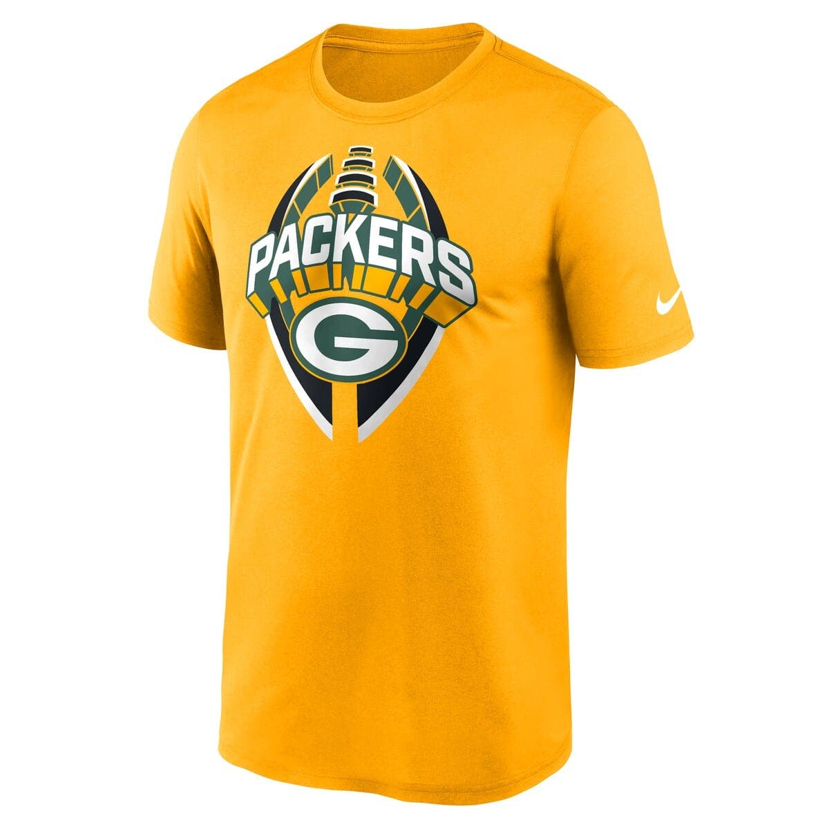 green and gold nike shirt