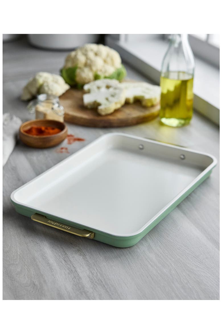 Reserve Rectangular Baking Sheet, Alternate, color, SAGE