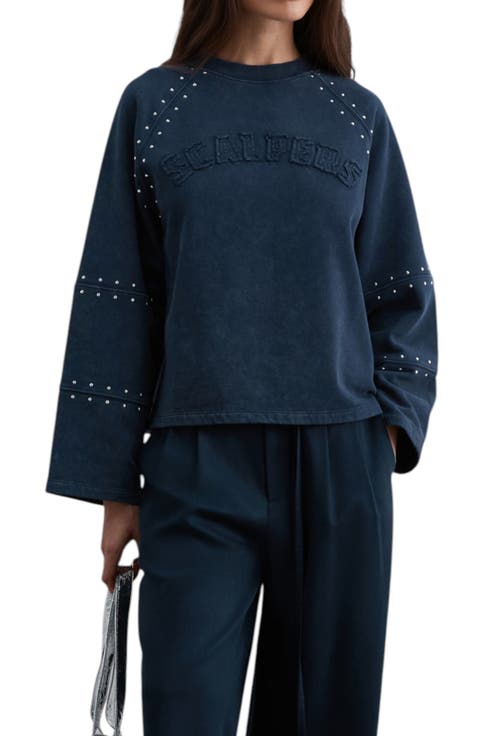 Studs Logo Patch Sweatshirt