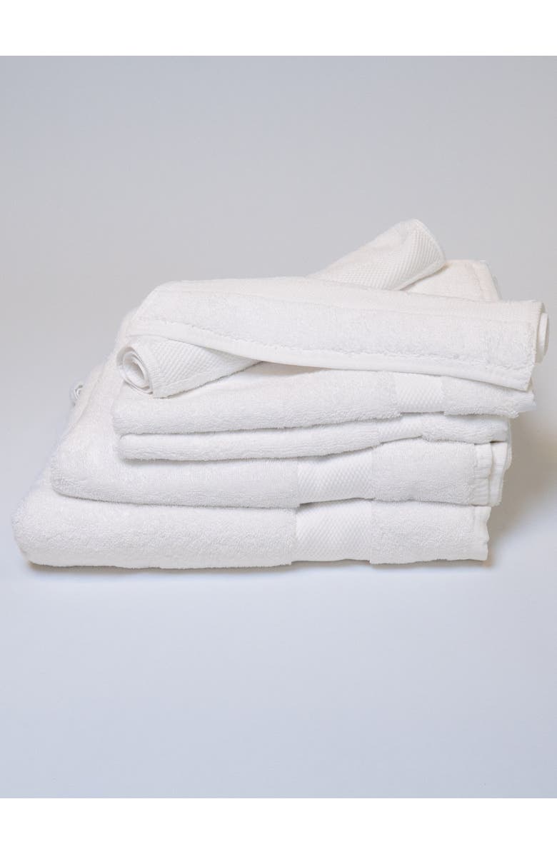 Terra Thread Organic Cotton Towel Set of 6, Main, color, White