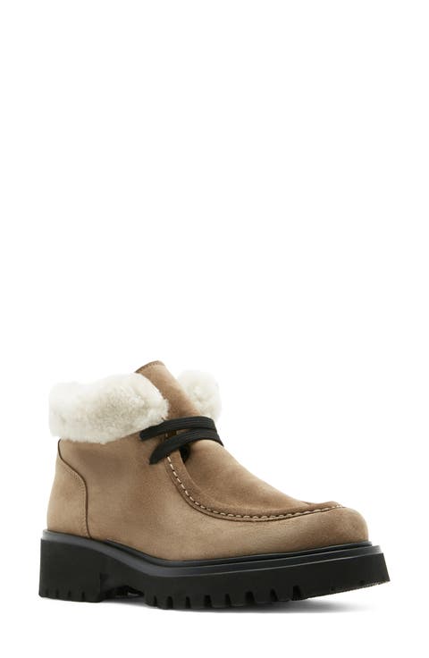 Kinetic Genuine Shearling Bootie