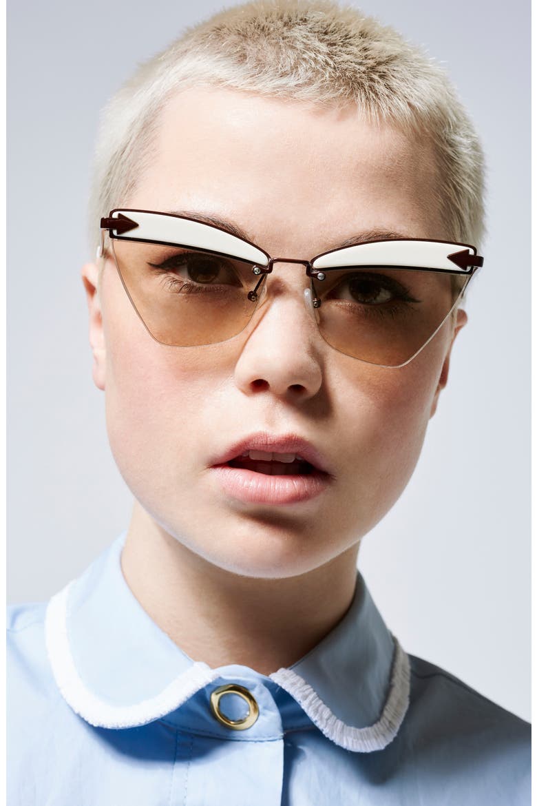Sadie 59mm Sunglasses, Alternate, color, TAN