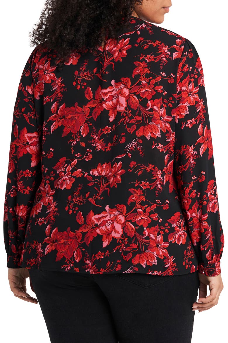 Lace Yoke Top, Alternate, color, RICH BLACK