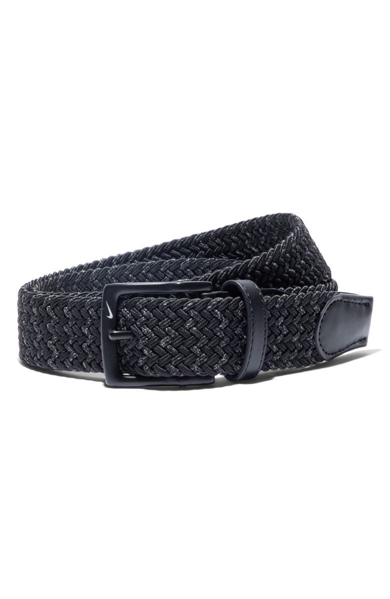 Nike Golf Woven Stretch Belt, Main, color, Black