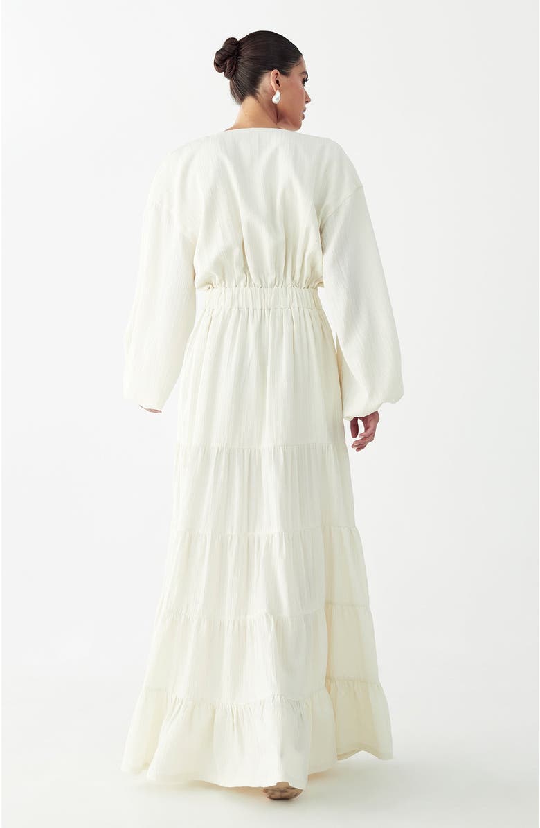 WILLA Golden Maxi Dress, Alternate, color, Natural